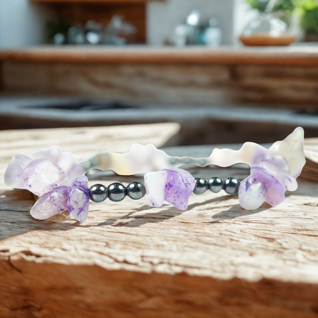Pulsera Amatista Acerina