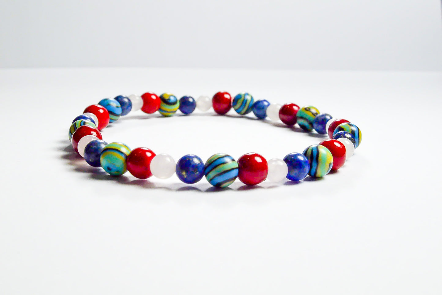 Pulsera Coral Lapislázuli Malaquita