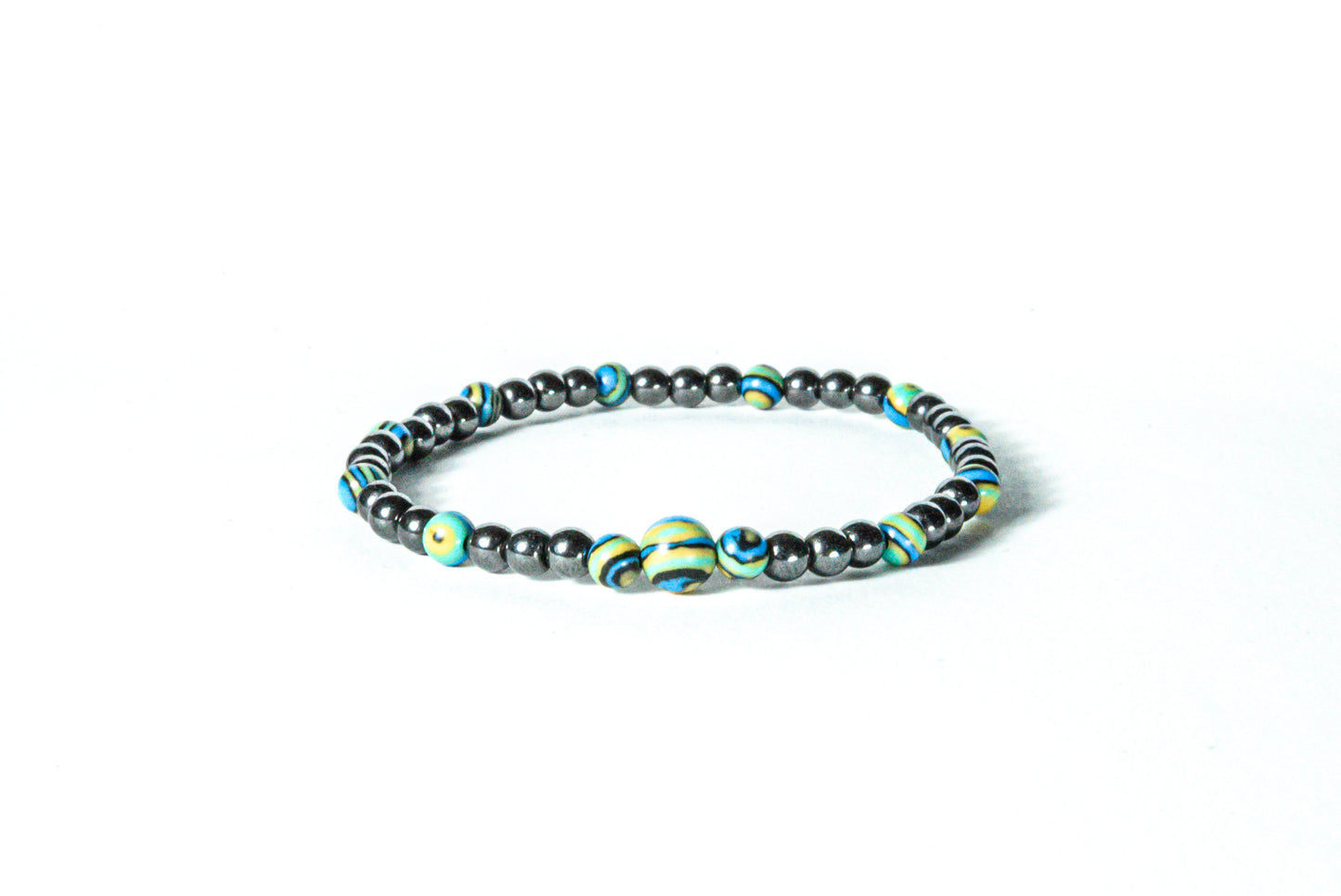 Pulseras Malaquita Acerina (2 piezas)